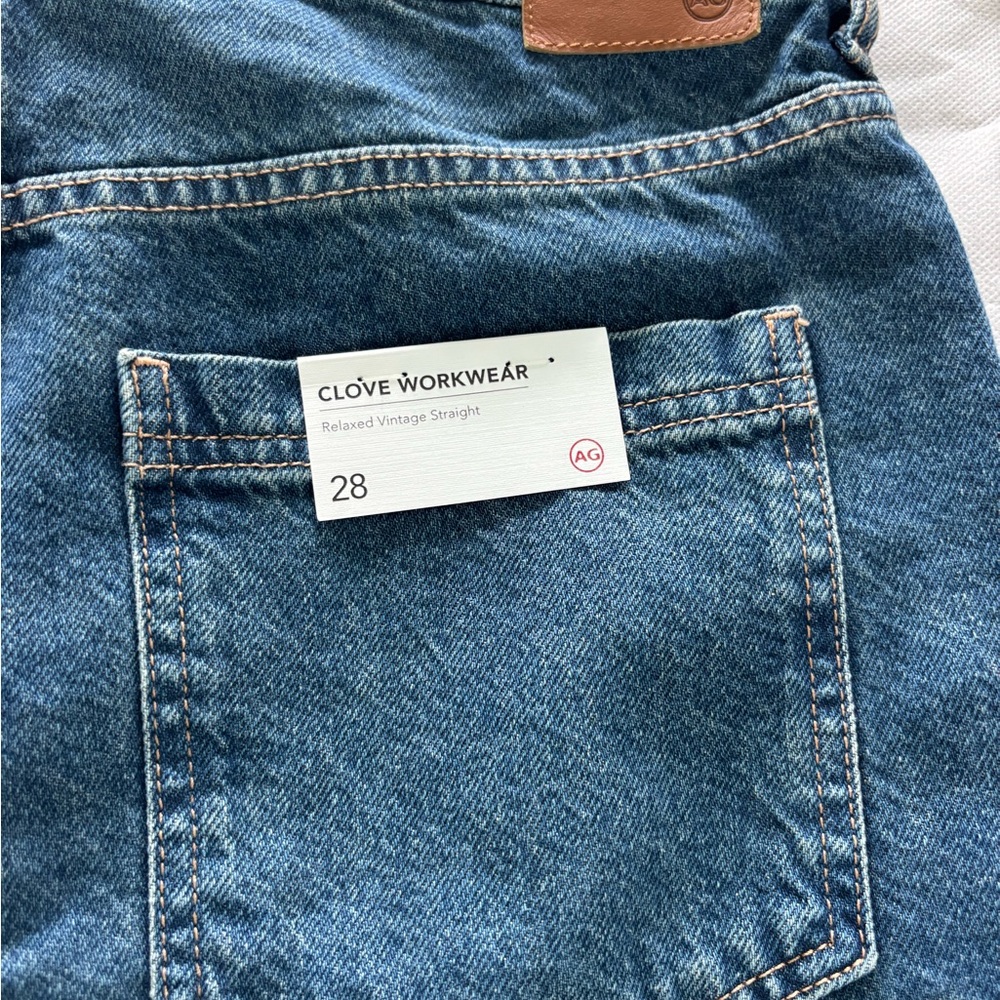 AG Adriano Goldschmied Blue Straight Leg Denim